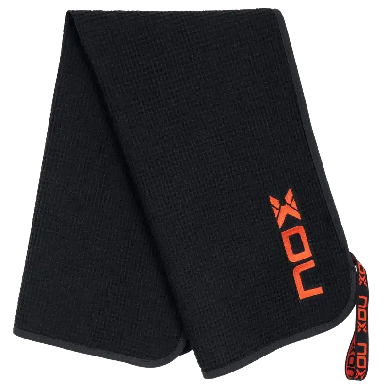NOX Serviette 50X90 noir/rouge