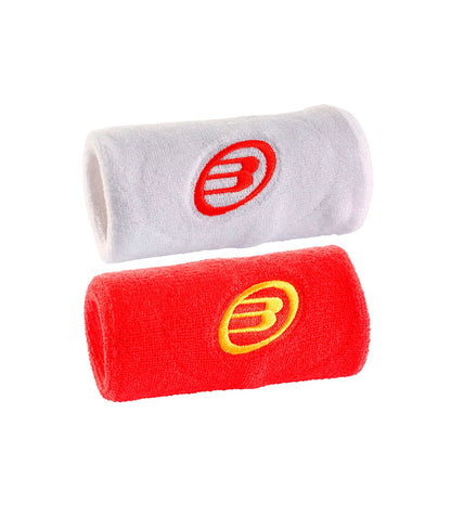 BULLPADEL POIGNET EPONGE XL Rouge/Blanc