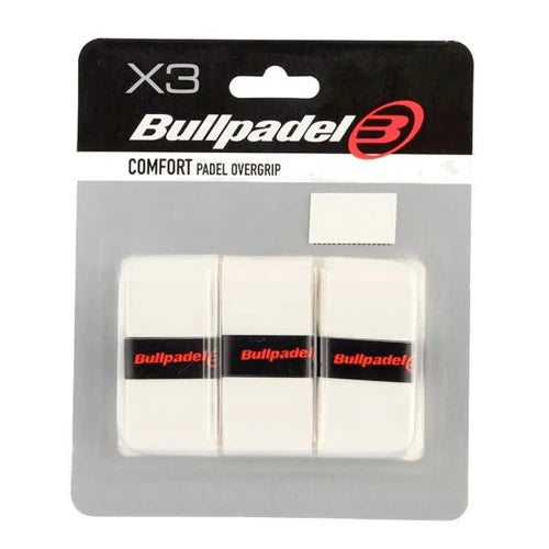 BULLPADEL Confort et Absorbant Blanc x3